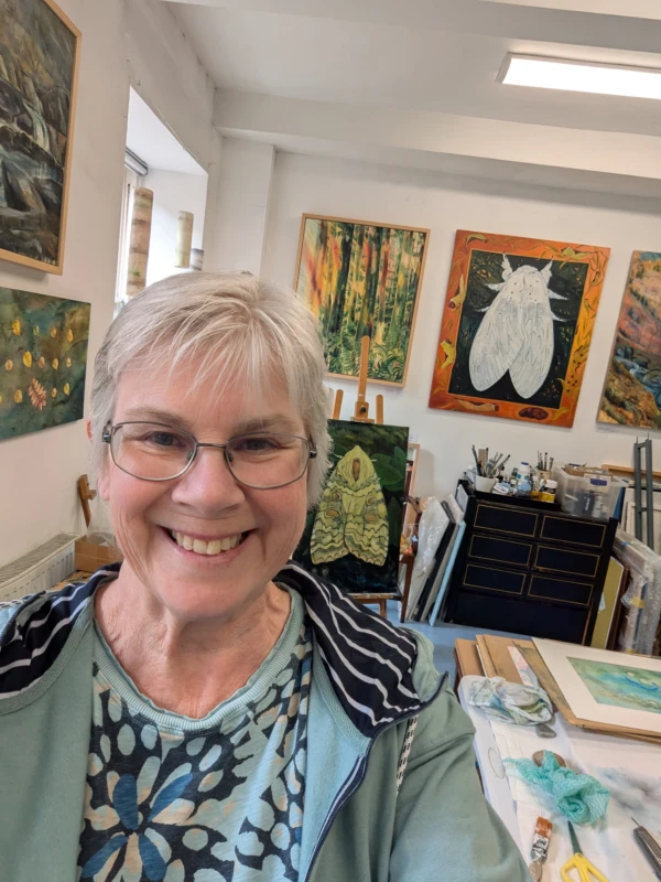 Artist in studio